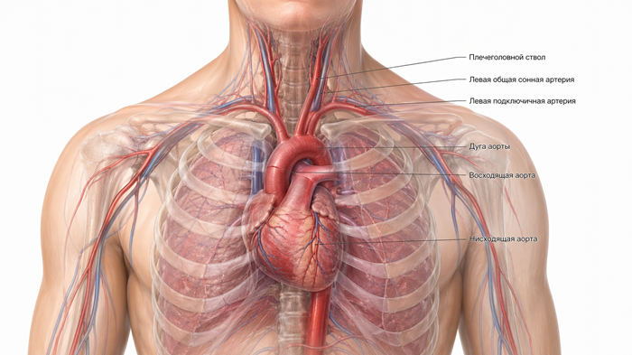 Дуплексное сканирование дуги аорты и ее ветвей - диагностика