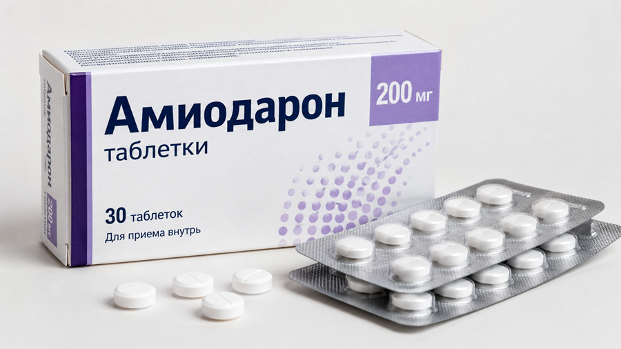 Таблетки Амиодарона.