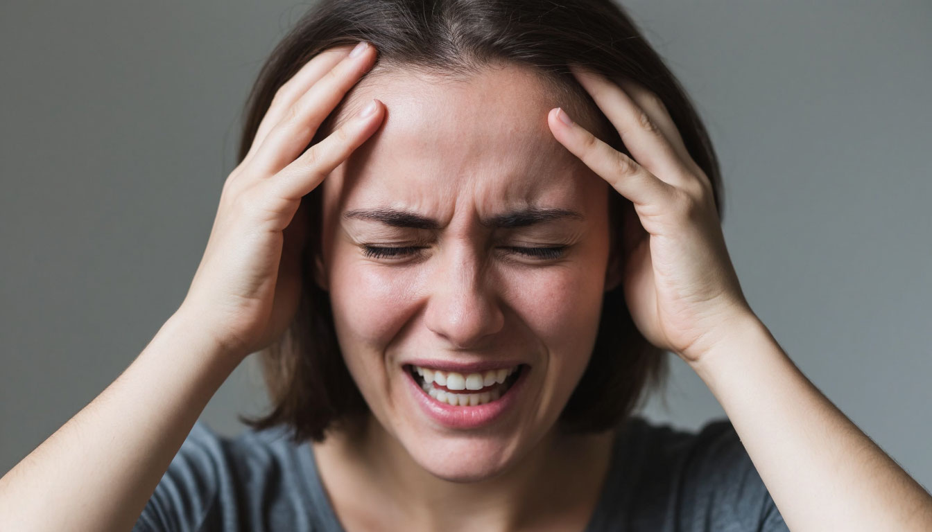 Сильная головная боль.