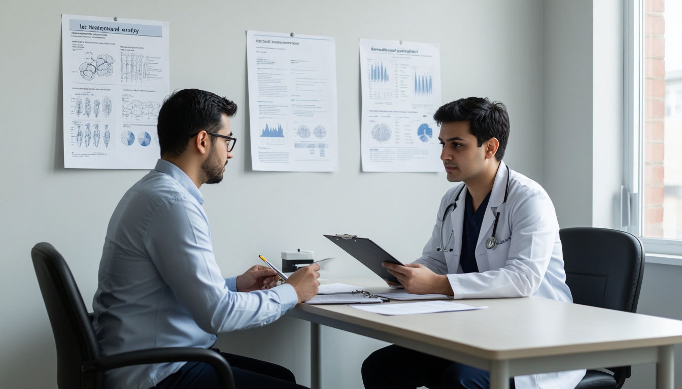 Пациент на консультации у врача.